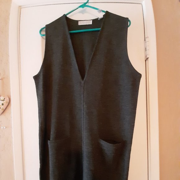 Grey Merino Wool Jumper - Picture 3 of 6